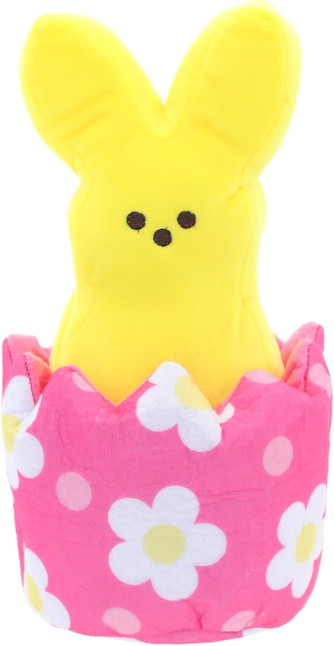 animal adventure | peeps | 8.5 英寸动画兔子毛绒玩具 | 黄色