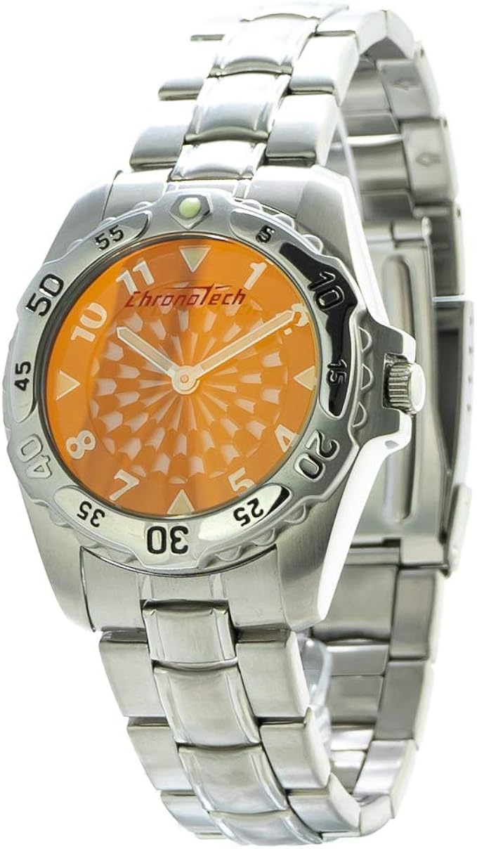 chronotech 中性成人指针式石英手表 不锈钢表带 ct2031m-21