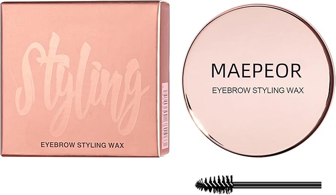 maepeor 眉蜡持久防水透明眉蜡眉胶自然眉造型肥皂用于塑形和梳理眉毛