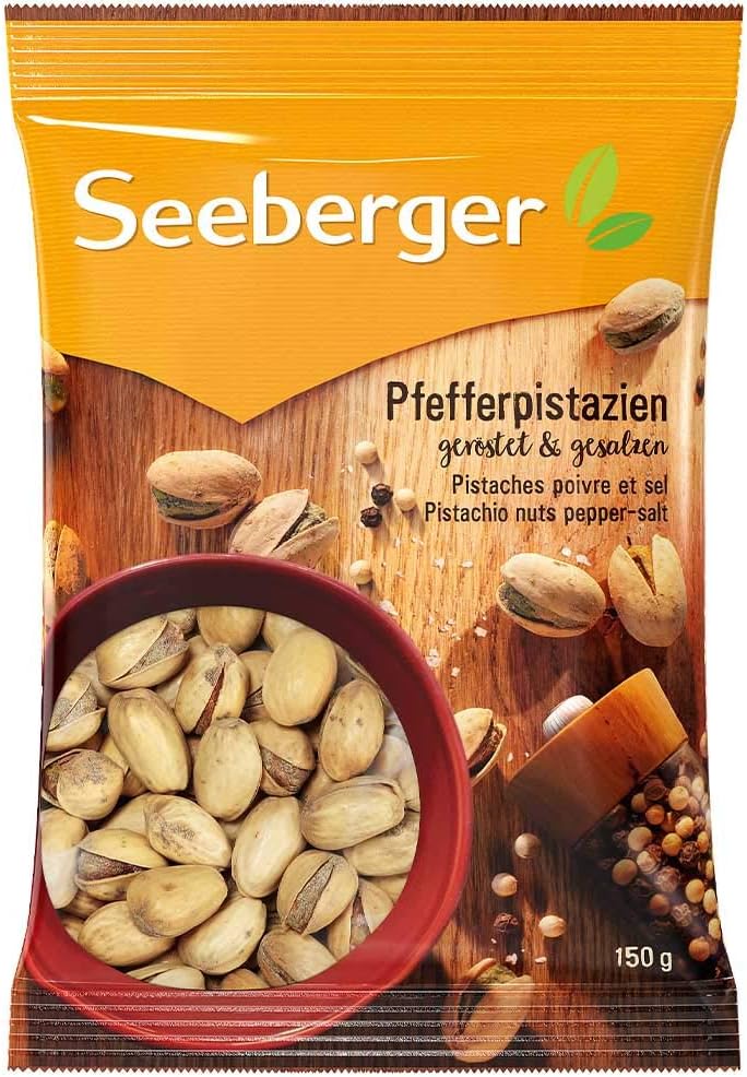 seeberger pfefferpistazien, 12er pack (12 x 150 g)