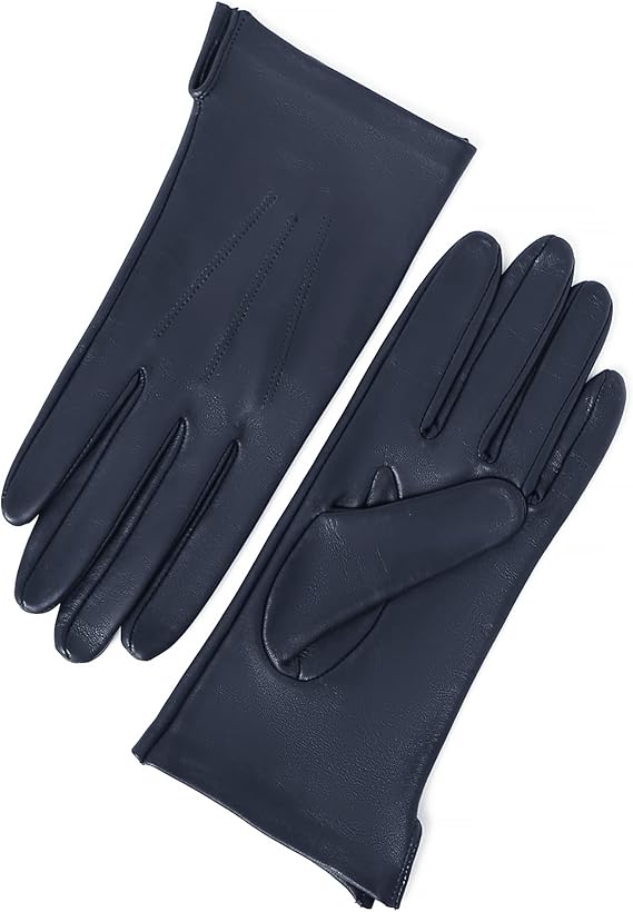 yiseven 女式无衬里皮革手套意大利羊皮
