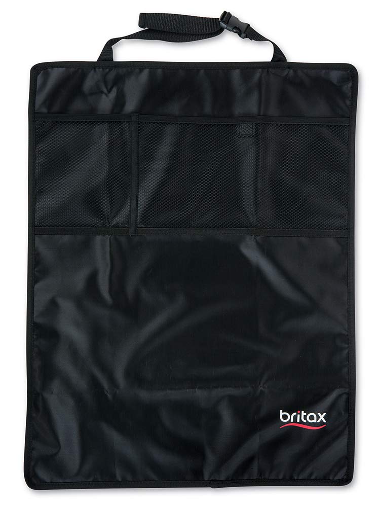 Britax boot seat cover, 2-piece SHOPBOP waterproof + machine washable + pocket storage box, black