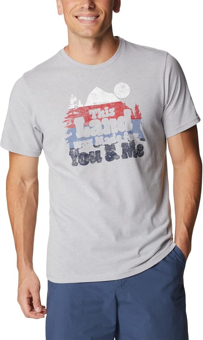 columbia 哥伦比亚 男式 m alpine way 图案 t 恤