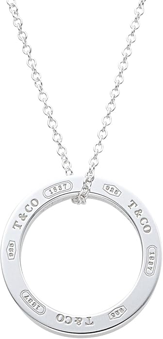 [蒂芙尼] tiffany 纯银 1837 圆环吊坠 中号 【平行进口商品】