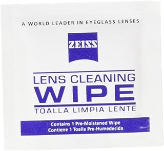 new zeiss pre-moistened lens cleaning wipes clean eyeglasses
