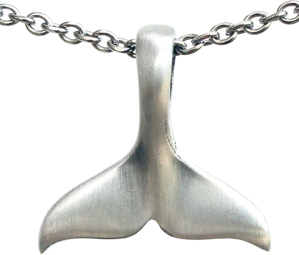 鲸鱼尾波利尼西亚部落夏威夷毛利族青灰色吊坠不锈钢项链 珠宝首饰 亚马逊中国