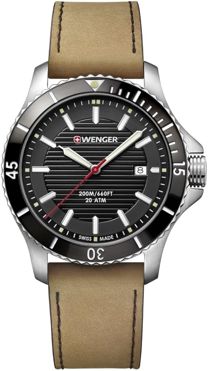 [卫格]wenger 手表 20个大气压防水 * 日期 sea force 01.0641.