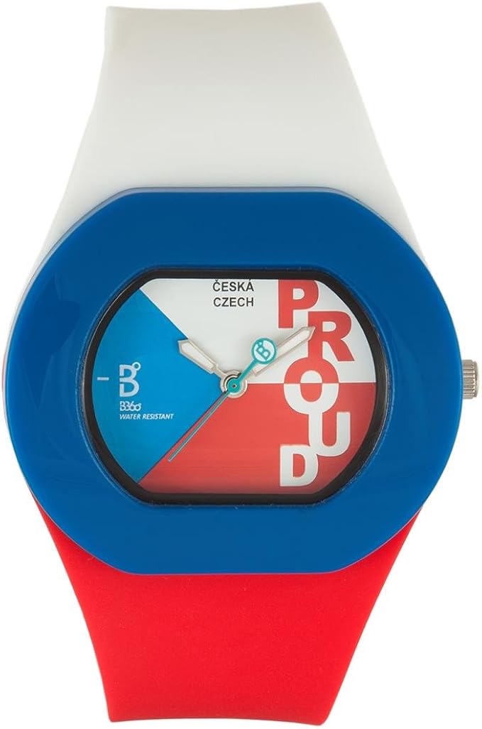 b360 watch 中性款石英手表模拟显示屏和硅胶表带 1050068