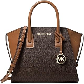 michael kors 迈克高仕 avril 小号标志顶部拉链挎包 - 棕色