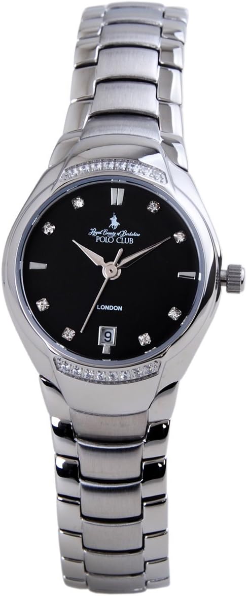 polo club 保罗女表 简约时尚日历显示表盘 商务情侣手表女款 pl103