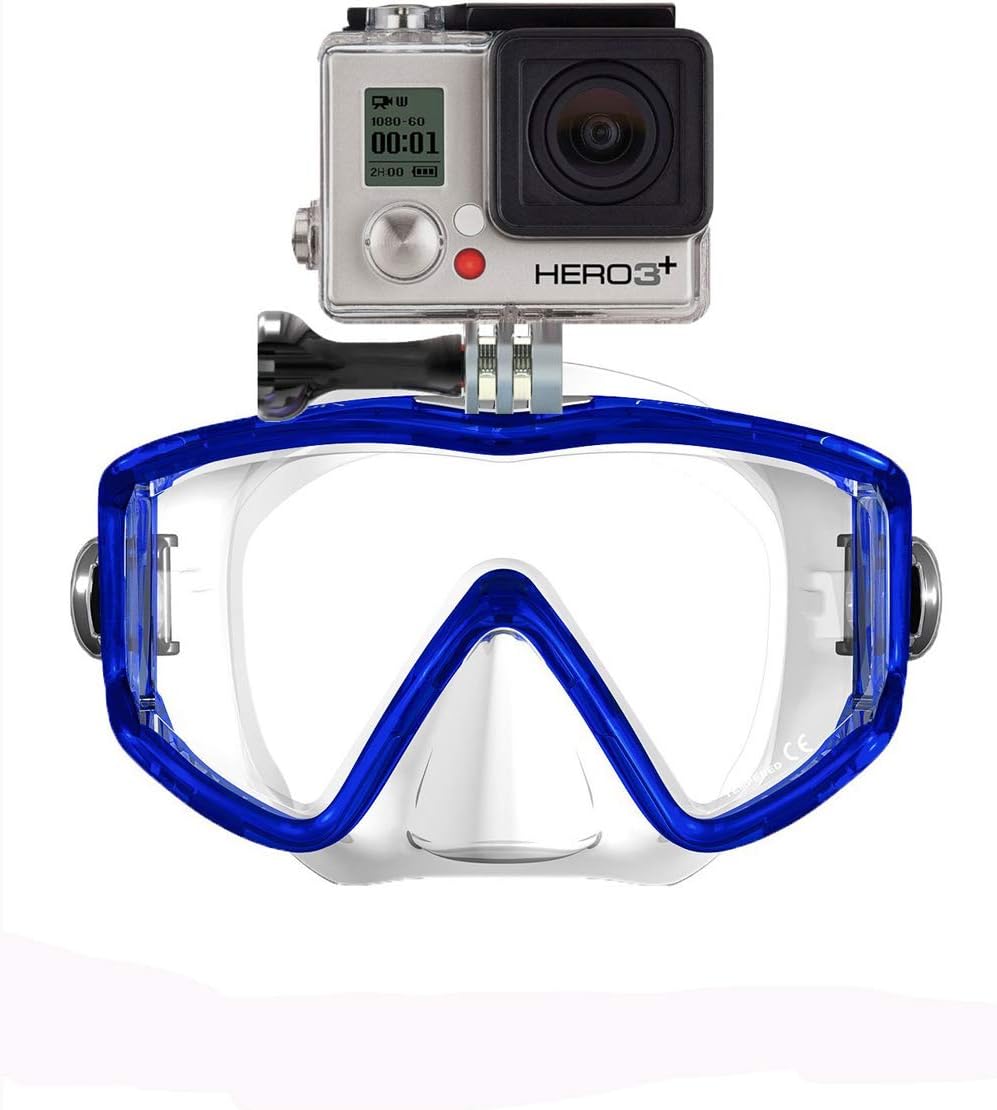 Panorama 3 Window 额外qwik 舒适带 内置不锈钢相机支架 Gopro 潜水面罩xs Foto Ma580 Ma580bu 亚马逊中国 运动户外休闲