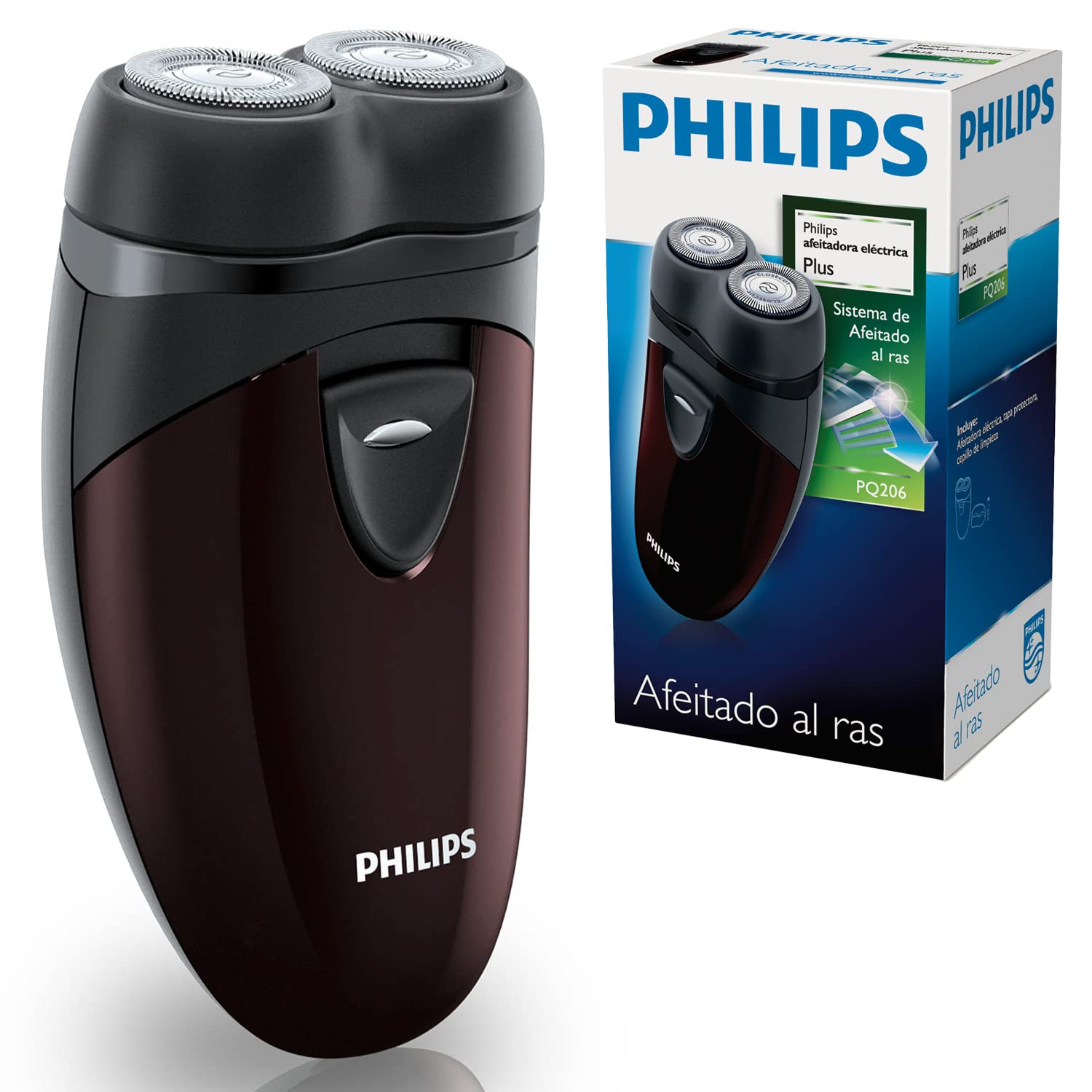 Philips Men's Electric Travel Shaver, cordless, battery powered, easy to carry - PQ206/18