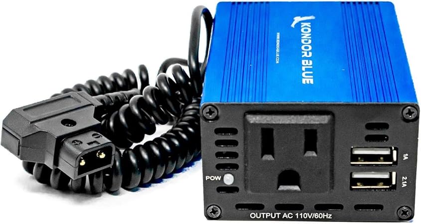 Kondor Blue Kondor 蓝色火花150 Quasar D Tap To Ac 电源逆变器150w 移动墙壁插头插座用于供电quasar T8 Qled Crossfade Led 灯屋灯泡 更多 P Tap