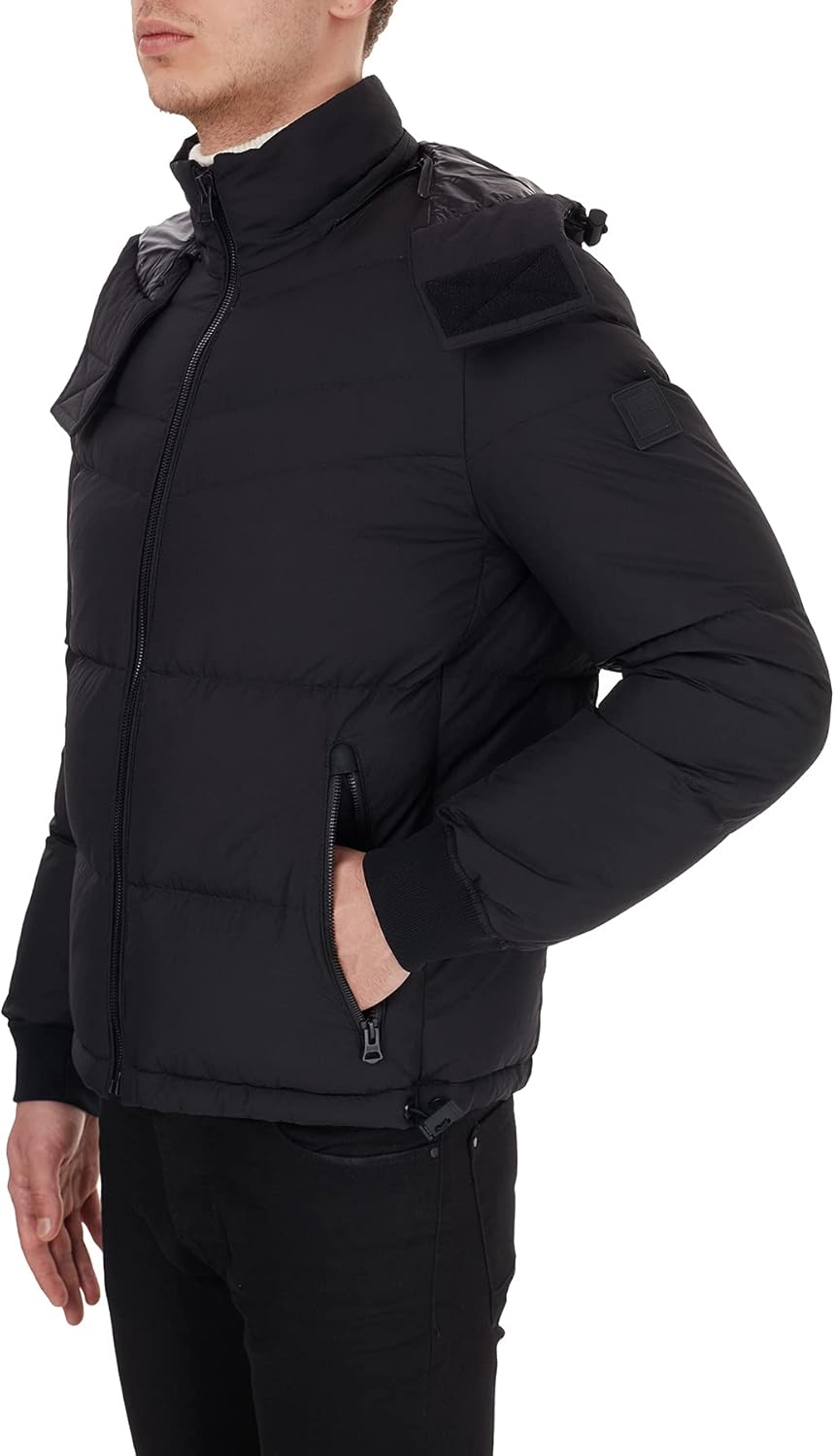 hugo boss 男士 羽绒服,black (1),54 : 亚马逊中国: 运动户外休闲