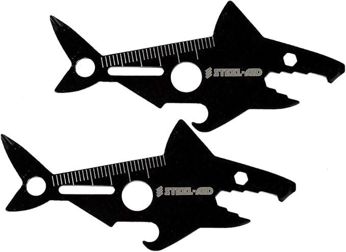 shark shape edc 工具卡多功能啤酒瓶开瓶器长袜填充器成人(2)
