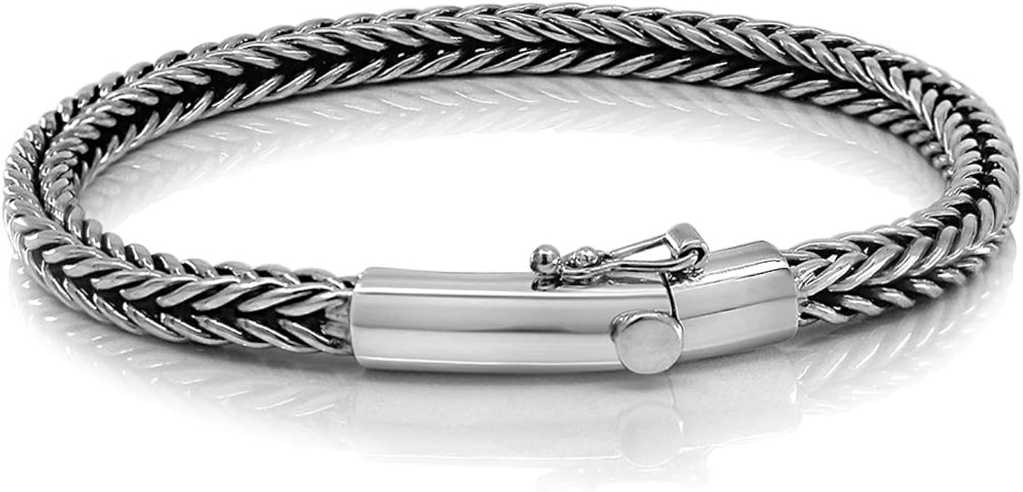 slithering silver 925 纯银男士薄优雅手链