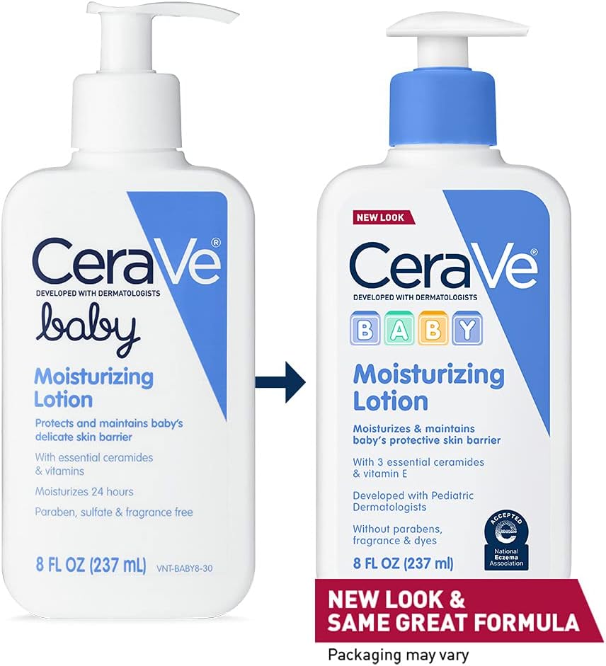 CeraVe 婴儿乳液 含玻尿酸的温和婴儿护肤品 不含对羟基苯甲酸酯和 