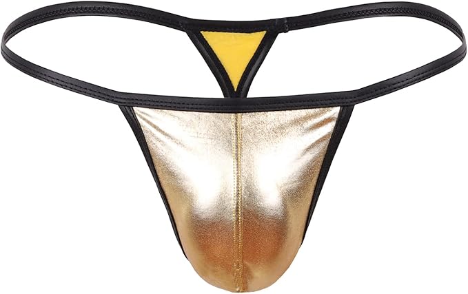男式金属色 t 型后背丁字裤内裤内裤