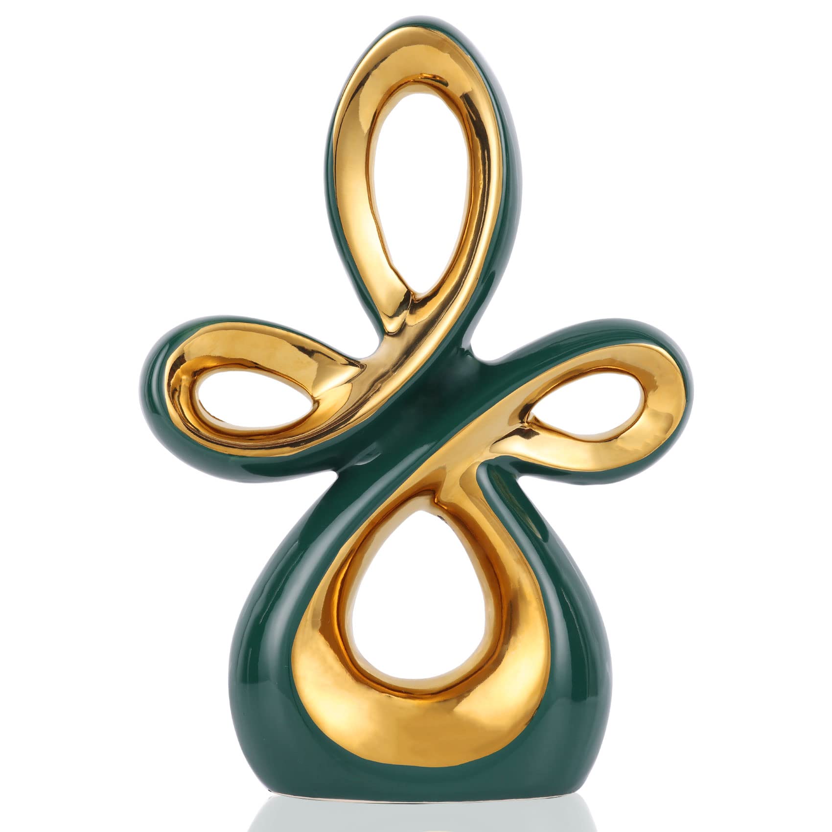 11.8-inch (about 30 cm) Modern home decor,* knot decor, Creative Art ceramic statues, Couple gifts, Aesthetic Room decor Office decor Coffee table decor Rack decor Centerpiece