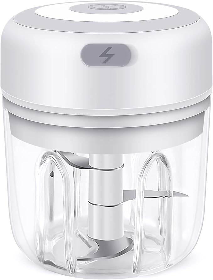 迷你电动切碎机 250ml,用于厨房的便携式食物切碎机和研磨机 - 家用