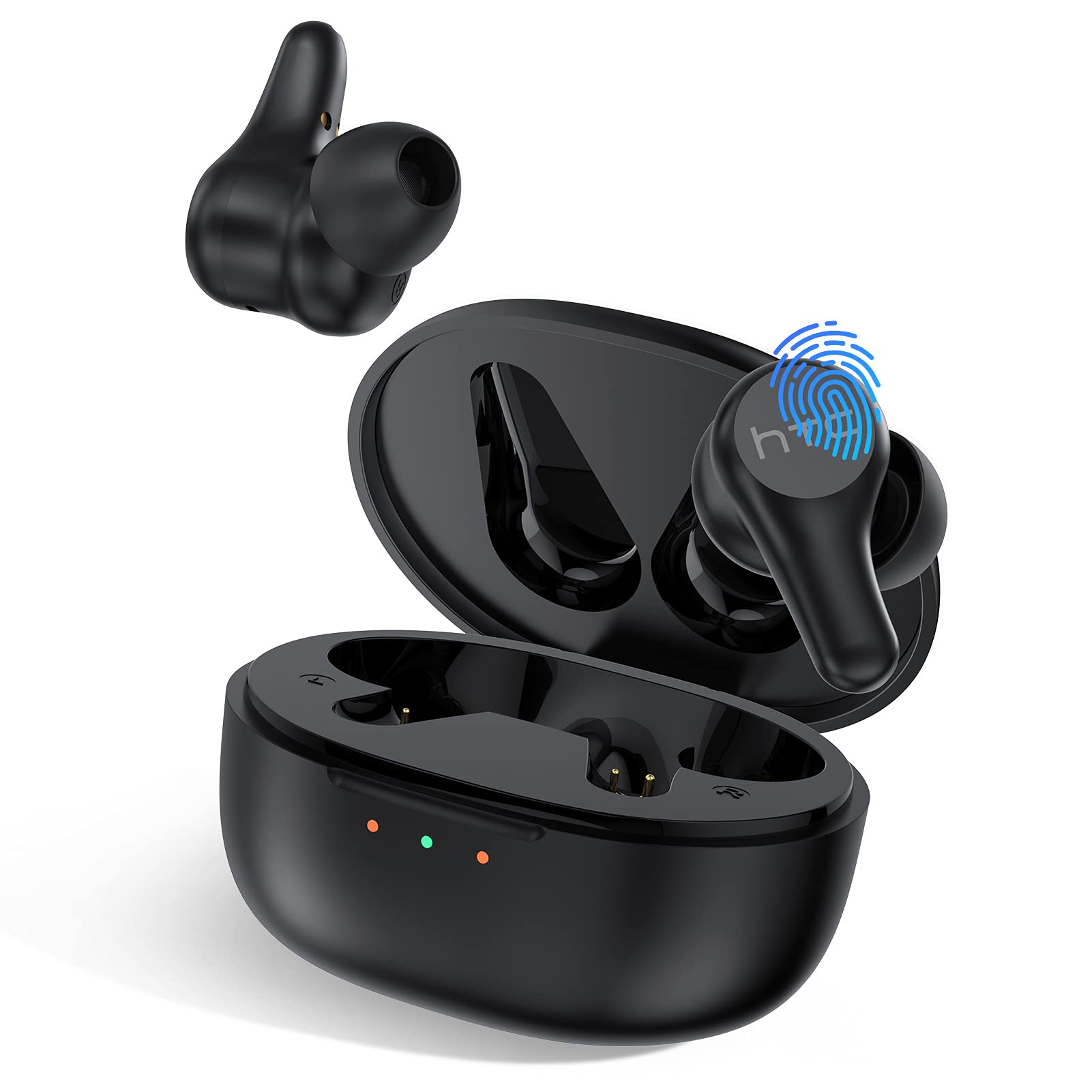 HTC True Wireless earbuds,ANC/ENC Bluetooth headphones Touch control IPX5 waterproof stereo headphones In-ear headphones with built-in microphone