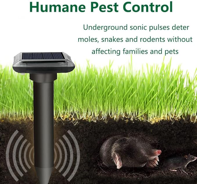Repelente solar ultrasónico para animales