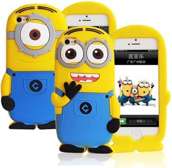 Minions 苹果ipod Touch4 小黄人手机壳黄豆豆柔软硅胶手机壳硅胶套手机套神偷奶爸卑鄙的我卡通系列 送保护膜 触笔