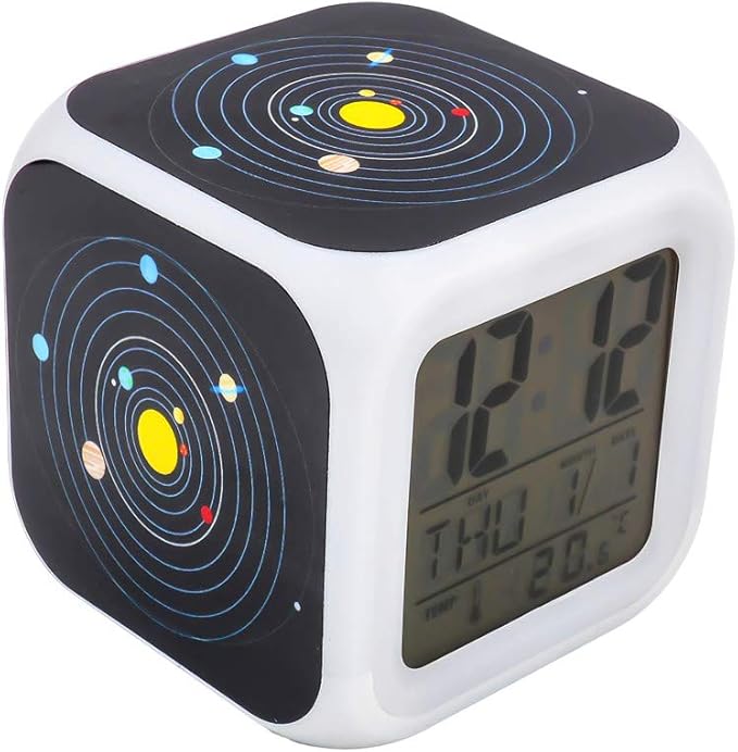 led 闹钟创意个性化多功能电池闹钟特别玩具礼物男女皆宜的儿童成人