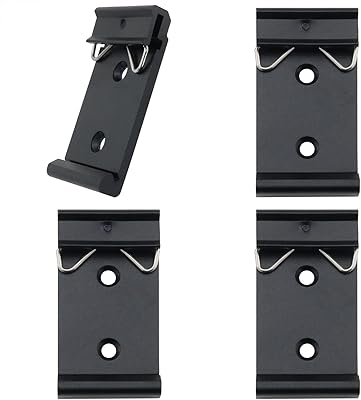 itrolle 4pcs 35mm 通用 din 导轨安装夹卡扣,din 导轨固定夹,通用