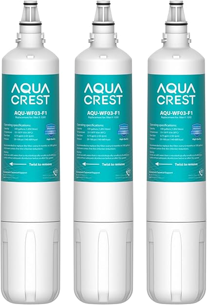 Aqua Crest F 1000 水槽下滤水器 替换f 1000 和aquapure Ap Easy C Complete 3件装 亚马逊中国 个护健康