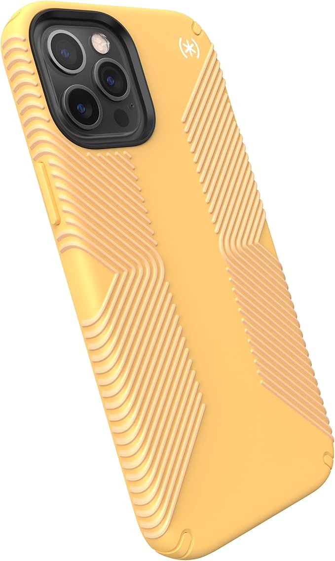 speck products presidio2 grip iphone 12 pro max 手机壳,阳光黄