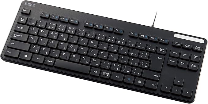 elecom 宜丽客 有线键盘 tk-fcm107kbk 薄款 薄膜式 * 紧凑 无数字