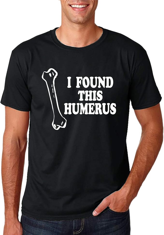 i found this humerus - dad joke 趣味讽刺幽默爷爷男士 - 男式 t 恤