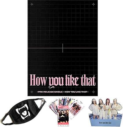 Blackpink How You Like That 特别版 相册cd 相册 宝丽来 预购优惠 折叠海报 额外的卖家礼物特别版 亚马逊中国