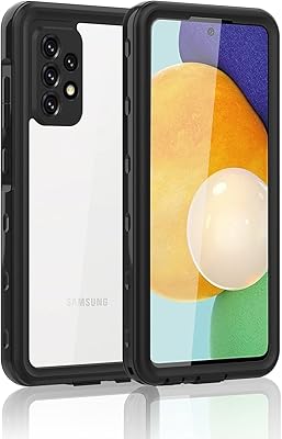 三星 a52 手机壳,ip68 防水防尘防震手机壳,带内置屏幕保护膜,全机身