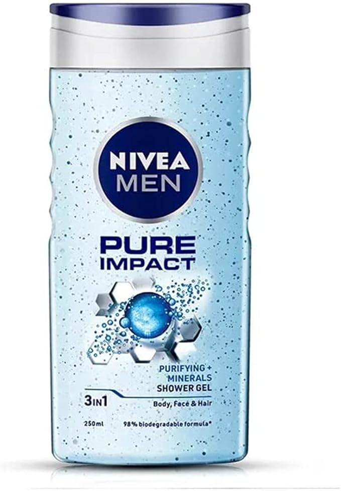 nivea for men pure impact 沐浴露 - 16.9 盎司