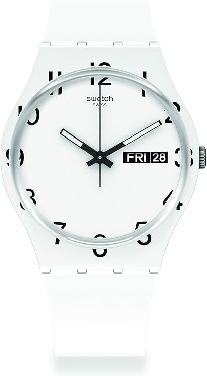 swatch orologio over 白色 34 毫米原装绅士 gw716