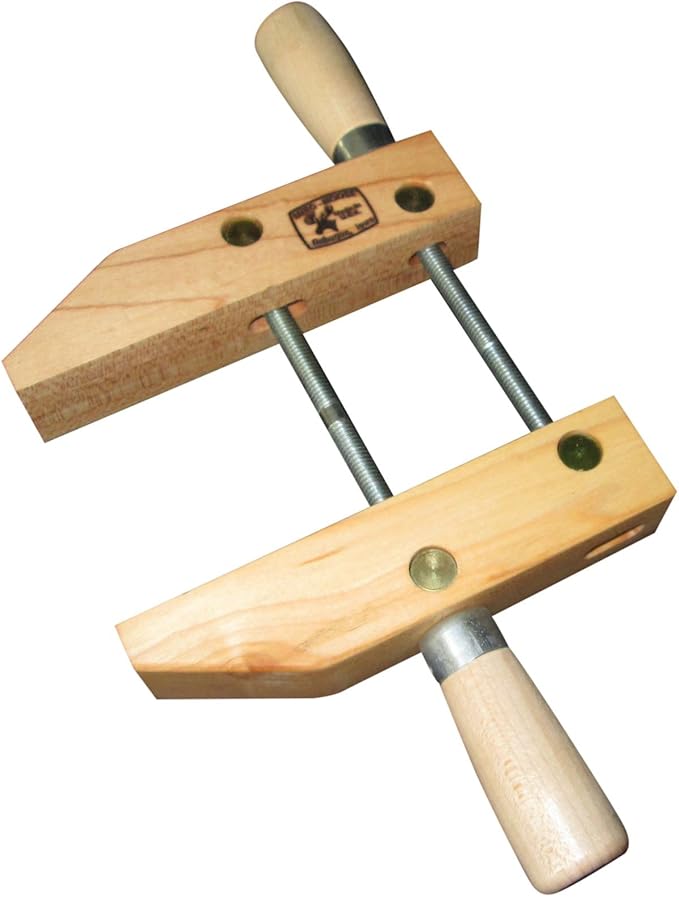 dubuque clamp works 美国制造木质手工螺丝夹 15.24 厘米硬枫木钳口