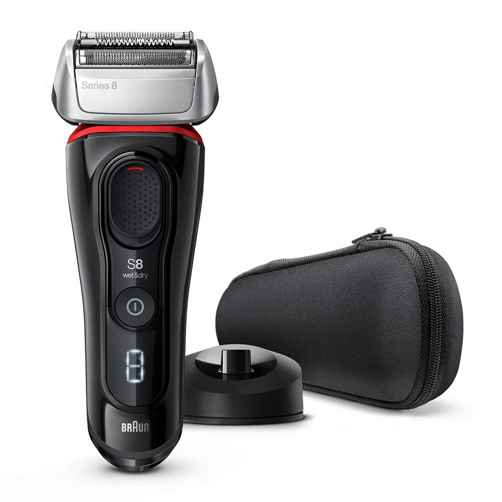 ブラウン(Braun) Men's Electric Shaver Series 8 4 Cutting system washable/silver 8340s-V in bathroom