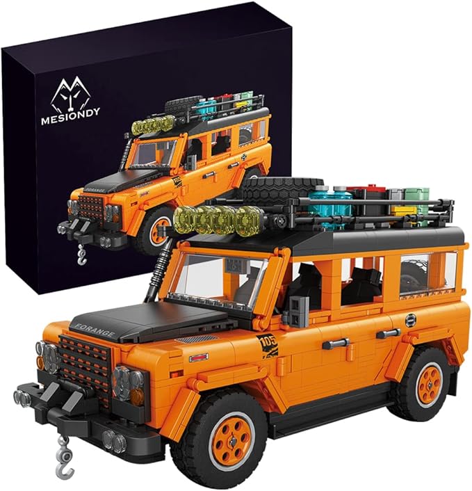 mesiondy 越野车汽车积木玩具男孩或成人套装,1:14 moc 构建越野车