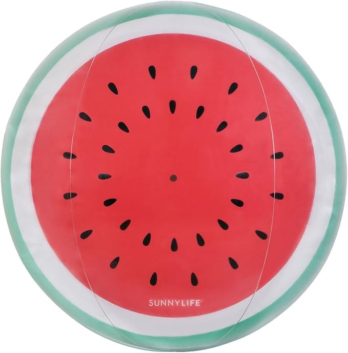 sunnylife 经典大充气圆形沙滩球夏季泳池玩具 – 西瓜红