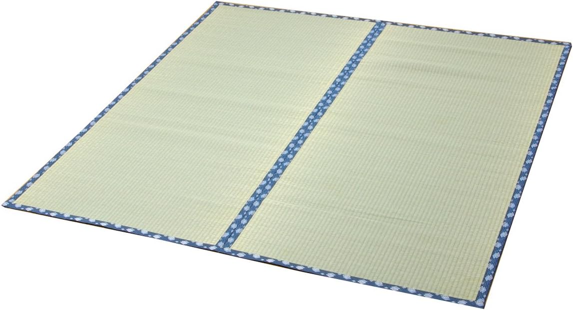 ikehiko 灯心草 地毯 日式草席 日本国产 编织品 "岩木" 米色 176