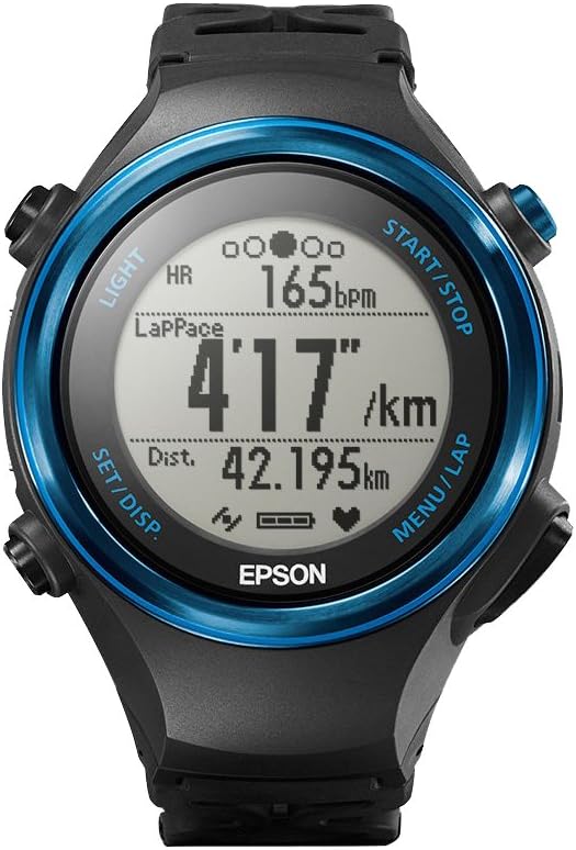 epson 爱普生 runsense sf-850 超马级光电心率gps运动腕表 公路蓝