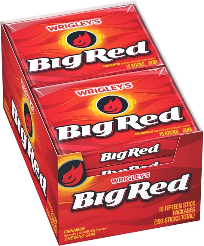 big red 口香糖,150独立装