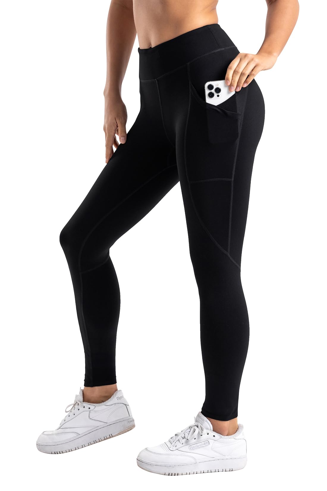 Yogipace Women's Heart Stitch Capris Leggings Heart Butt Yoga Dance Pure Barre Pants Fitness Pants Black/Grey