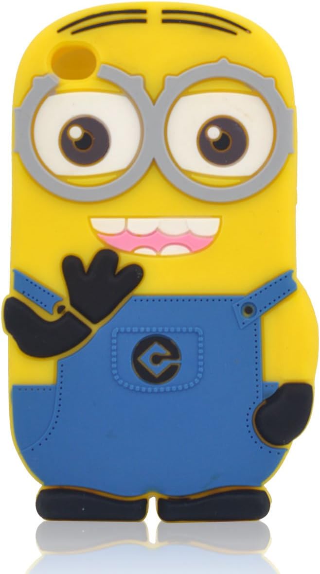 卑鄙的我/神偷奶爸 苹果touch4神偷奶爸 硅胶双眼蓝衣服立体小黄人