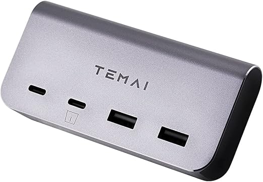 temai tesla model 3/y 动态电源集线器(usb-c 和 usb-a)