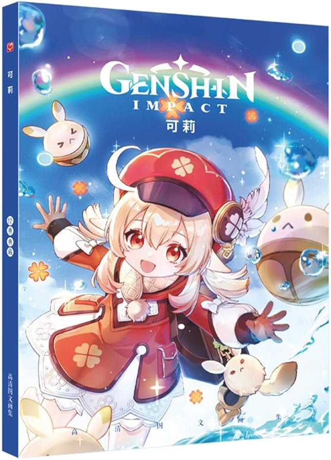 genshin impact 人物插图 80 页相册加厚涂层纸 285x210mm 收藏套装