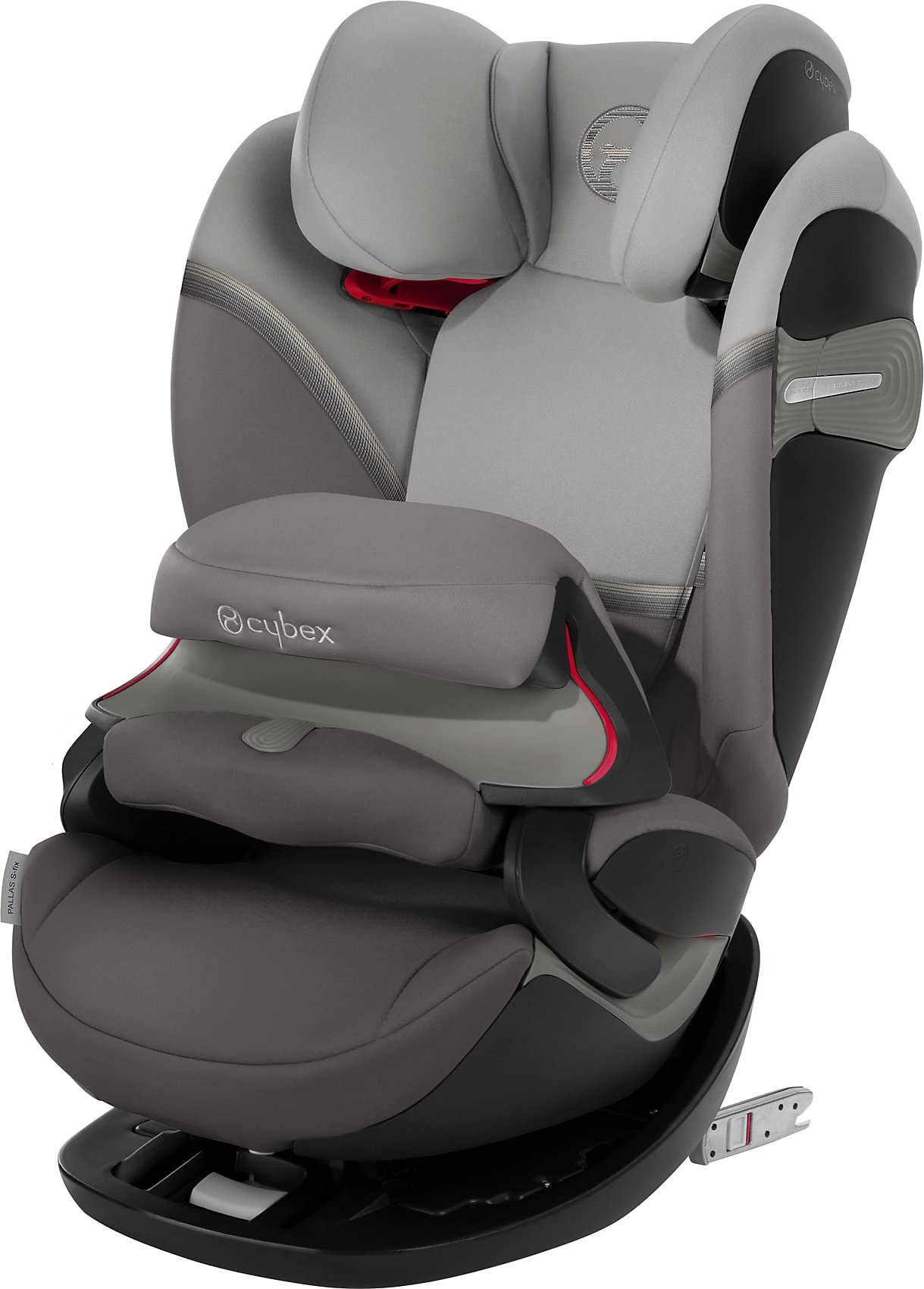 CYBEX Gold Pallas S-Fix 2 in 1 child car seat for cars with and without ISOFIX, group 1/2/3 (9-36 kg), approx. 9 months -12 years, grey