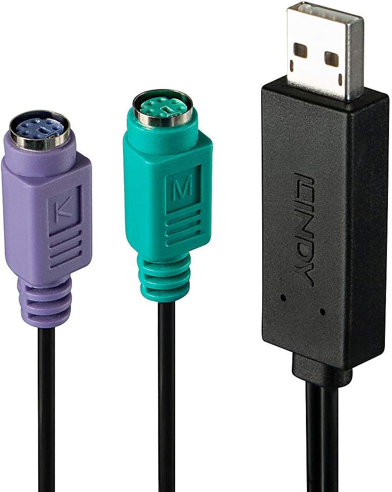 lindy usb 到 ps/2 转换器 - 键盘/鼠标适配器 - usb,42650